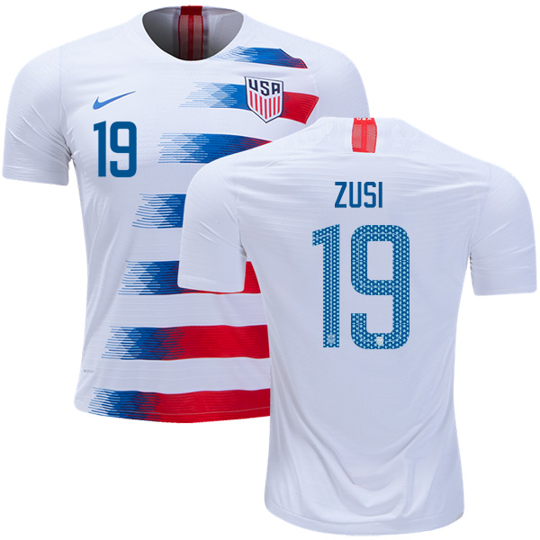 USA #19 Zusi Home Kid Soccer Country Jersey - Click Image to Close